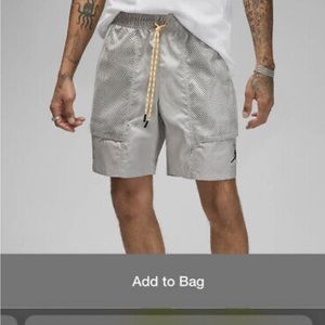 Jordan Jumpman Woven Statement Shorts Silver Gray